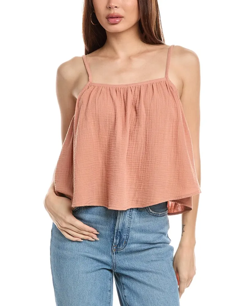 Chaser Bubble Gauze Tropical Top Gold
