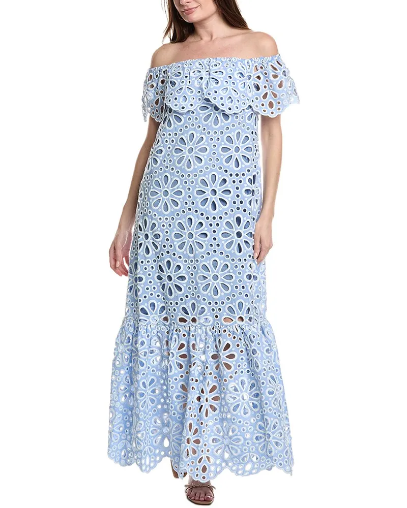 Silvian Heach Belsen Maxi Dress Blue