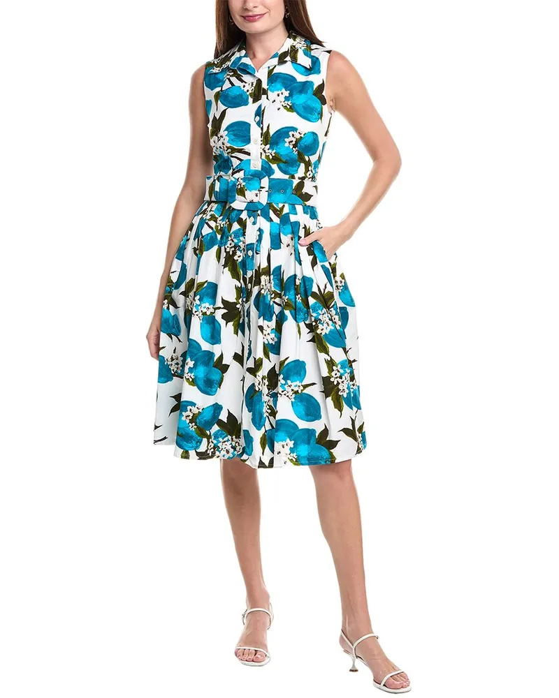 Samantha Sung Audrey Shirtdress Blue