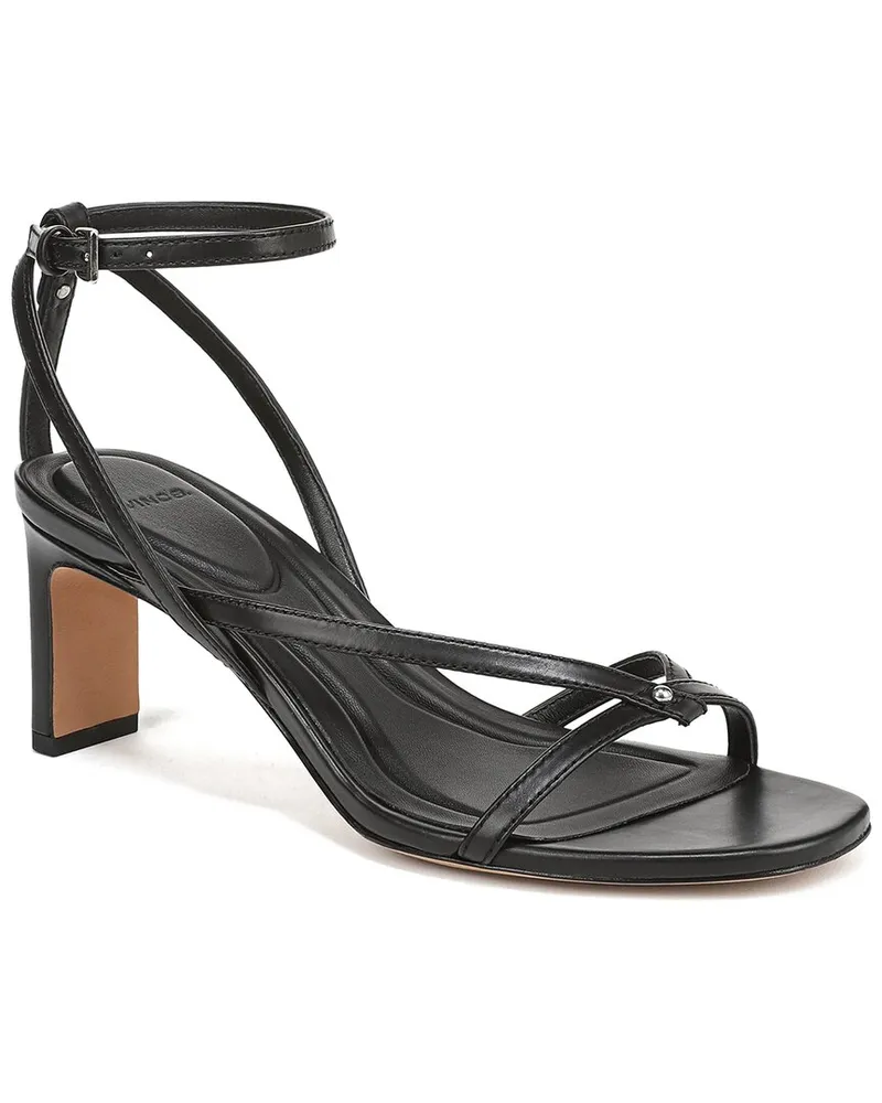 Vince Marilyn Leather Strappy Sandal Black
