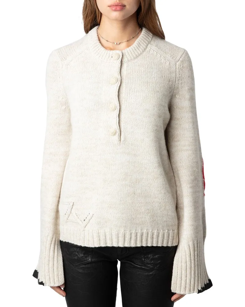 Zadig & Voltaire Halty Wool & Cashmere-Blend Sweater Tan