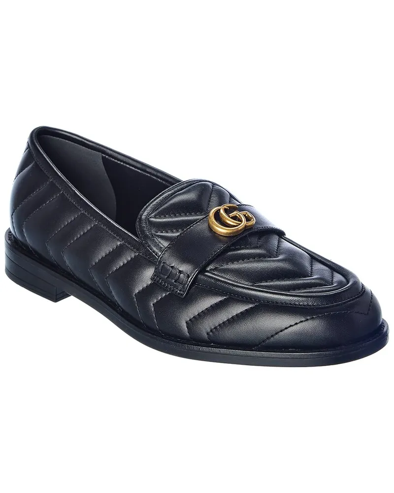 Gucci Double G Leather Loafer Black