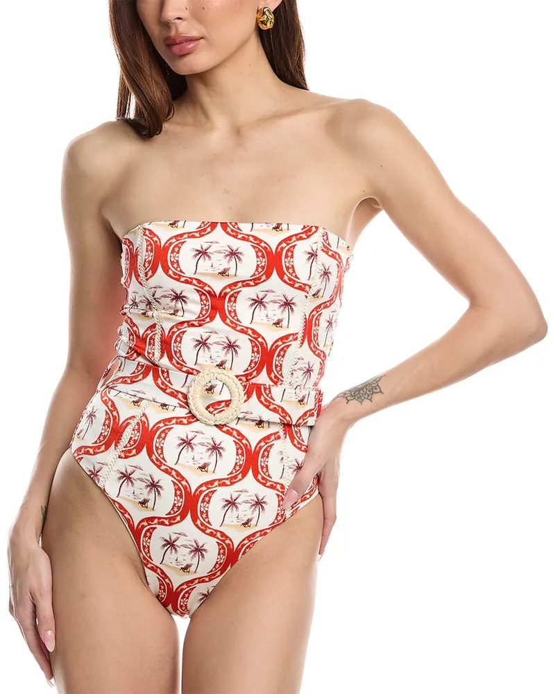 FARM Rio Summer Beach Strapless One-Piece Nocolor