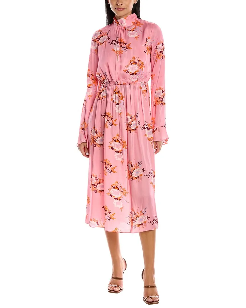 LES RÊVERIES Les Reveries Ruffle Pussy Bow Dress Pink