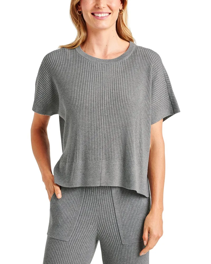 Splendid Georgie Rib Cashmere-Blend Sweater Nocolor