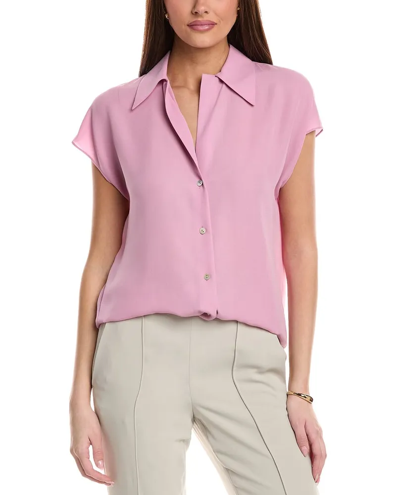 Vince Cap Sleeve Blouse Nocolor