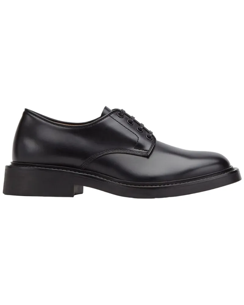 Bottega Veneta Level Lace-Up Leather Derby Black