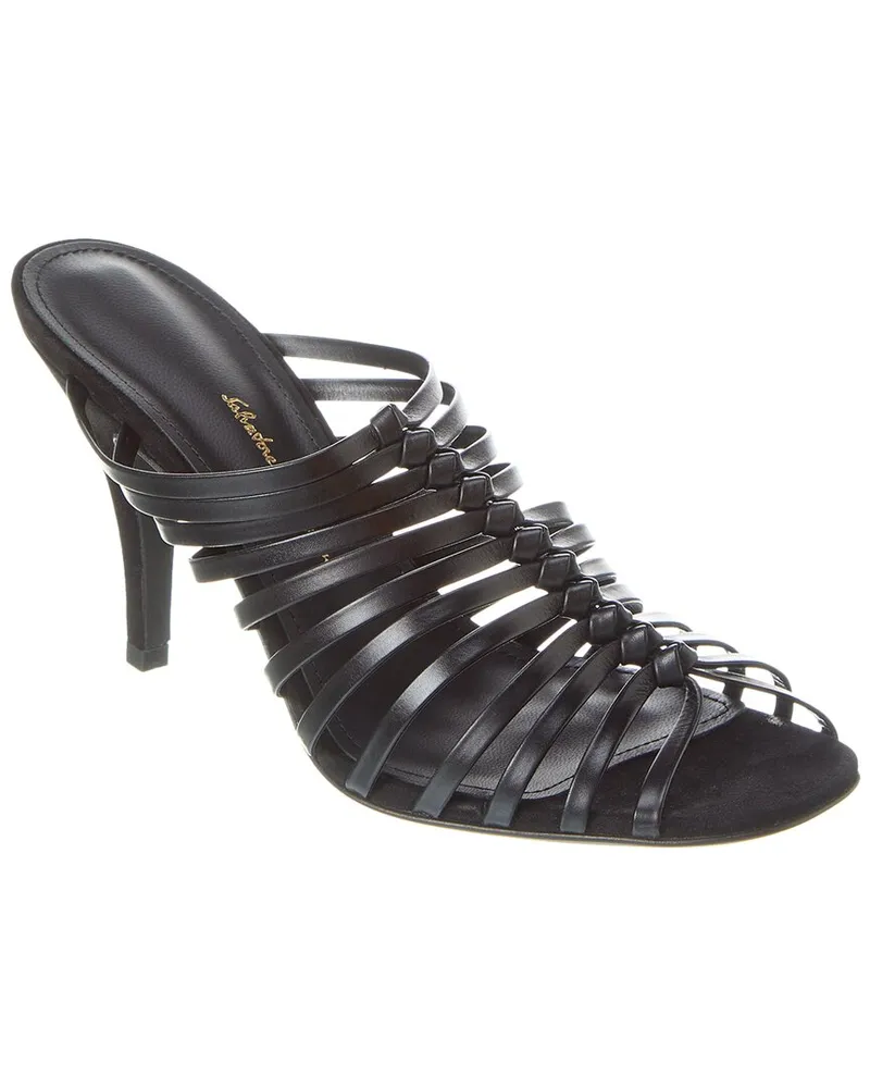 Ferragamo Jessa Leather Sandal Black