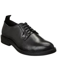 Karl Lagerfeld Brushed Leather Plain Toe Oxford Black