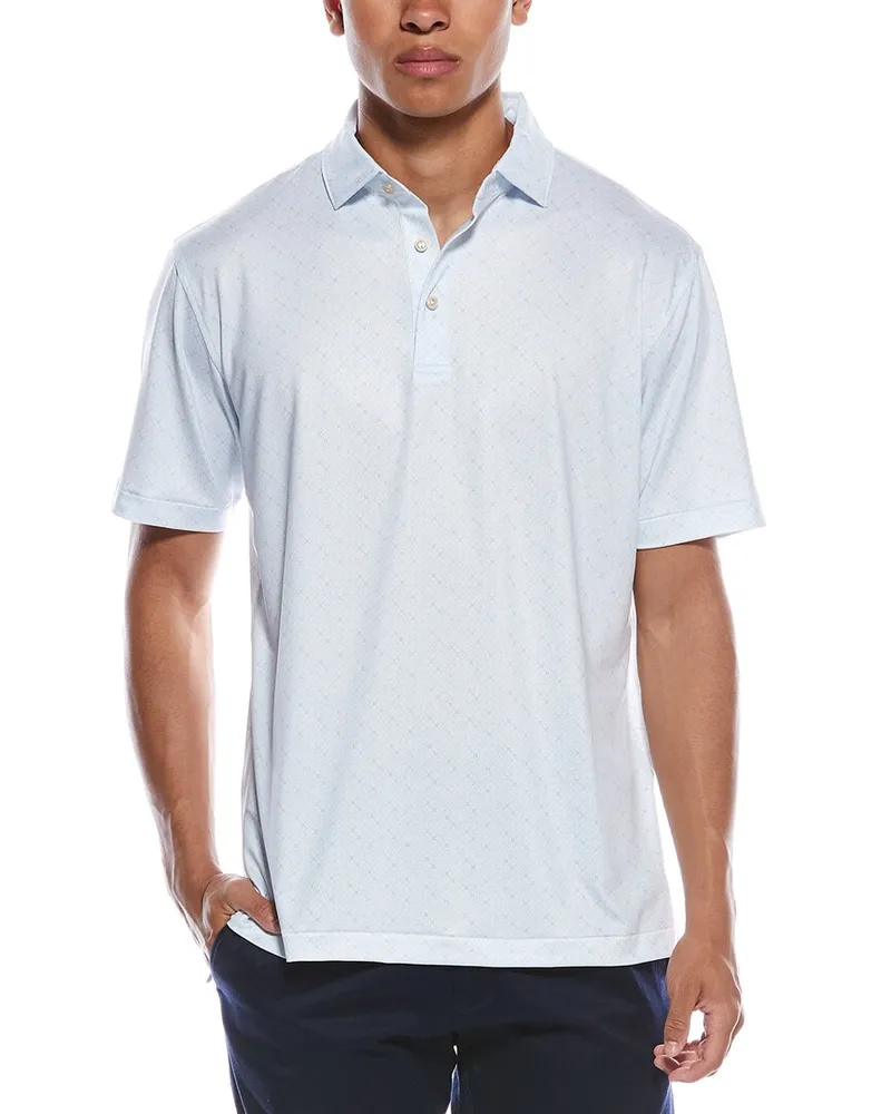 Peter Millar Castellina Performance Jersey Polo Shirt White