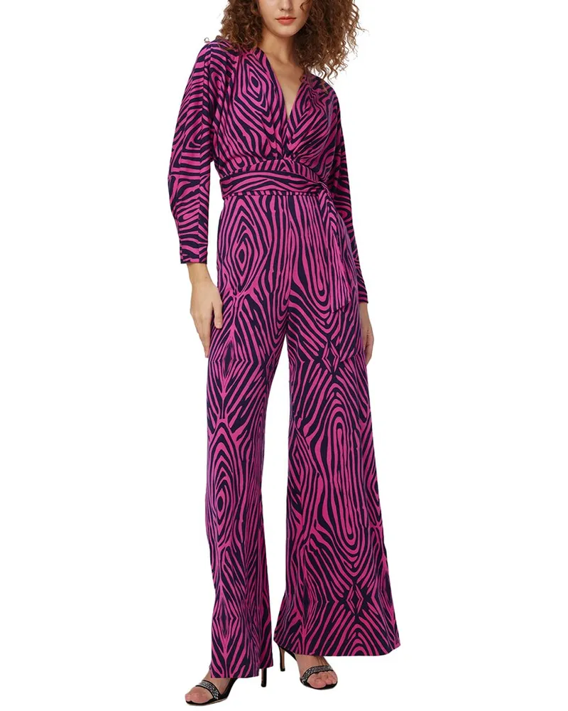 Diane von Furstenberg Fanny Wool-Blend Jumpsuit Nocolor