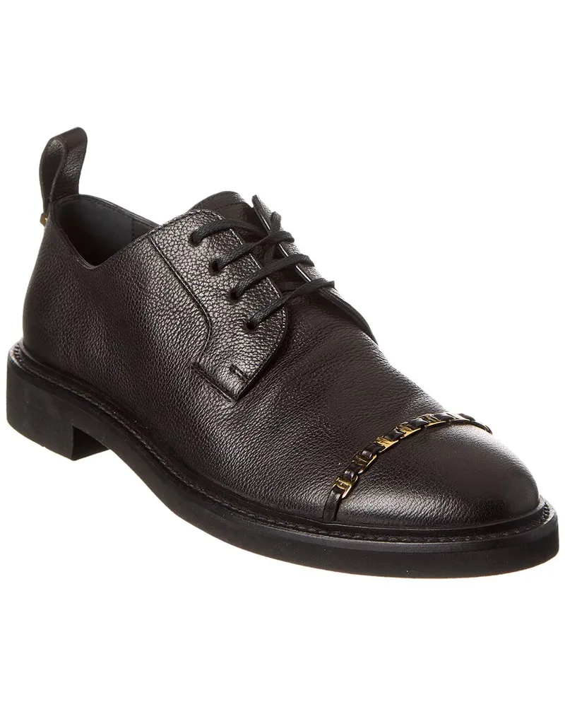 Ferragamo Policoro Leather Oxford Black