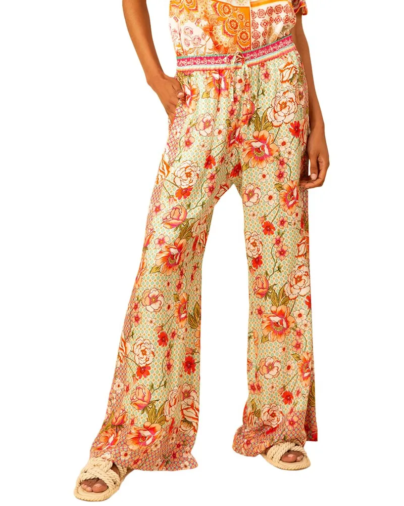 Hale Bob Raegan Silk-Blend Pant Nocolor