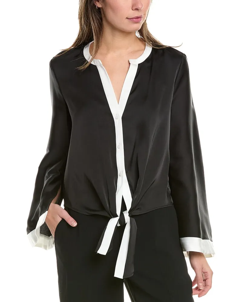 Vince Camuto Tie-Front Blouse Black
