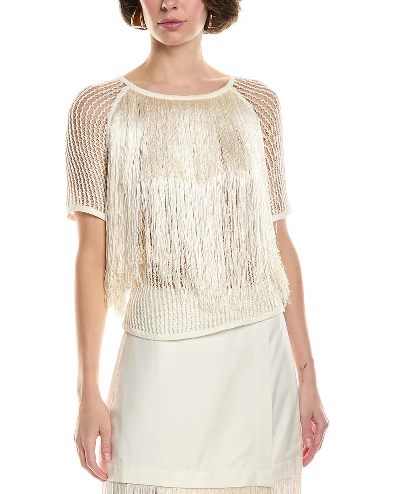 Sea Pari Fringe Top White
