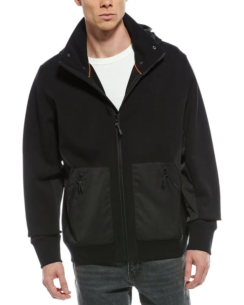 Rag & Bone Pursuit Ponte Zip Hoodie Black