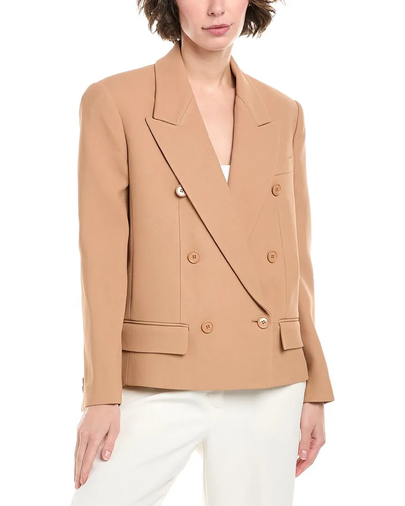 Michael Kors Cutoff Blazer Brown