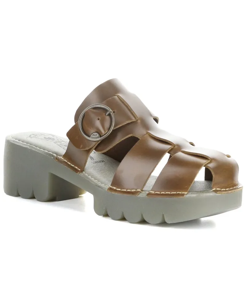 Fly London Envy Leather Sandal Nocolor