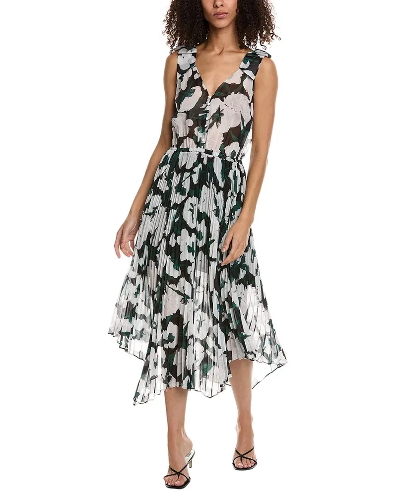The Kooples Handkerchief Midi Dress White