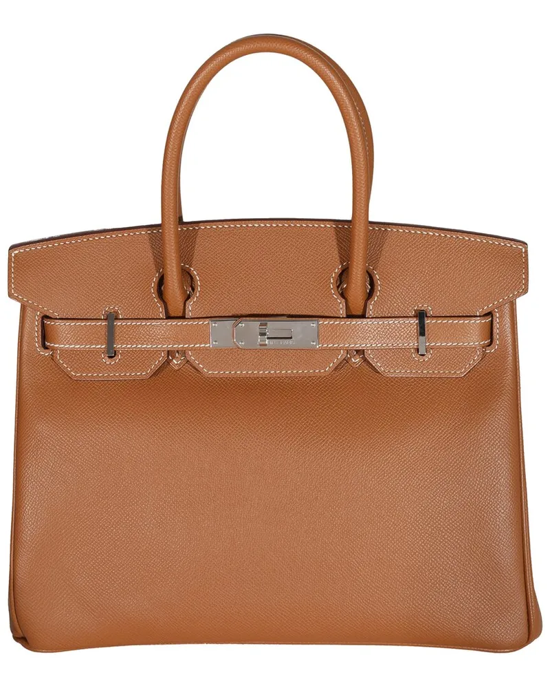 Hermès Blue Leather Kelly Retourne 25 PHW (Authentic Pre-Loved Nocolor
