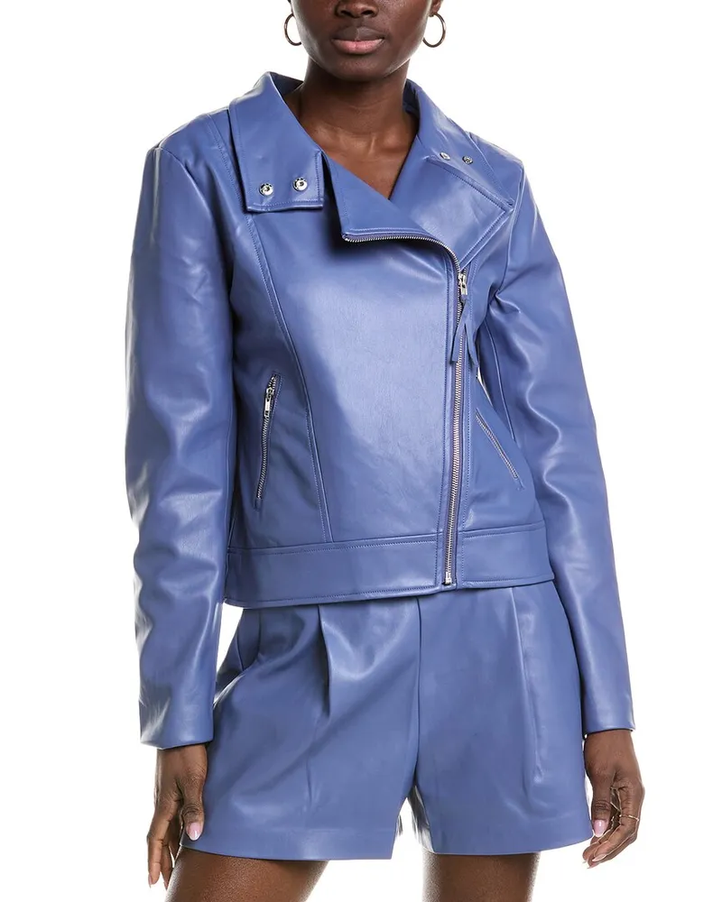 Susana Monaco Moto Jacket Blue