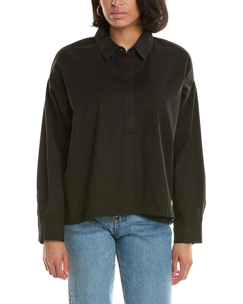 Monrow Oversized Shirt Black