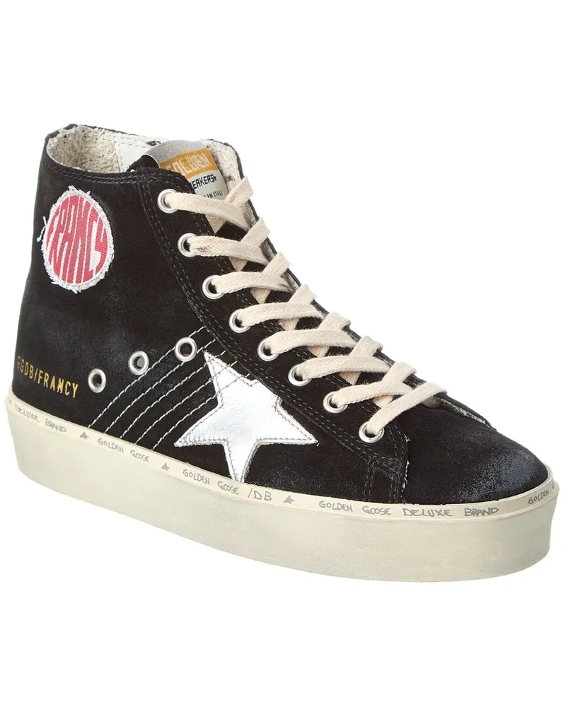 Golden Goose Francy Suede High-Top Sneaker Black