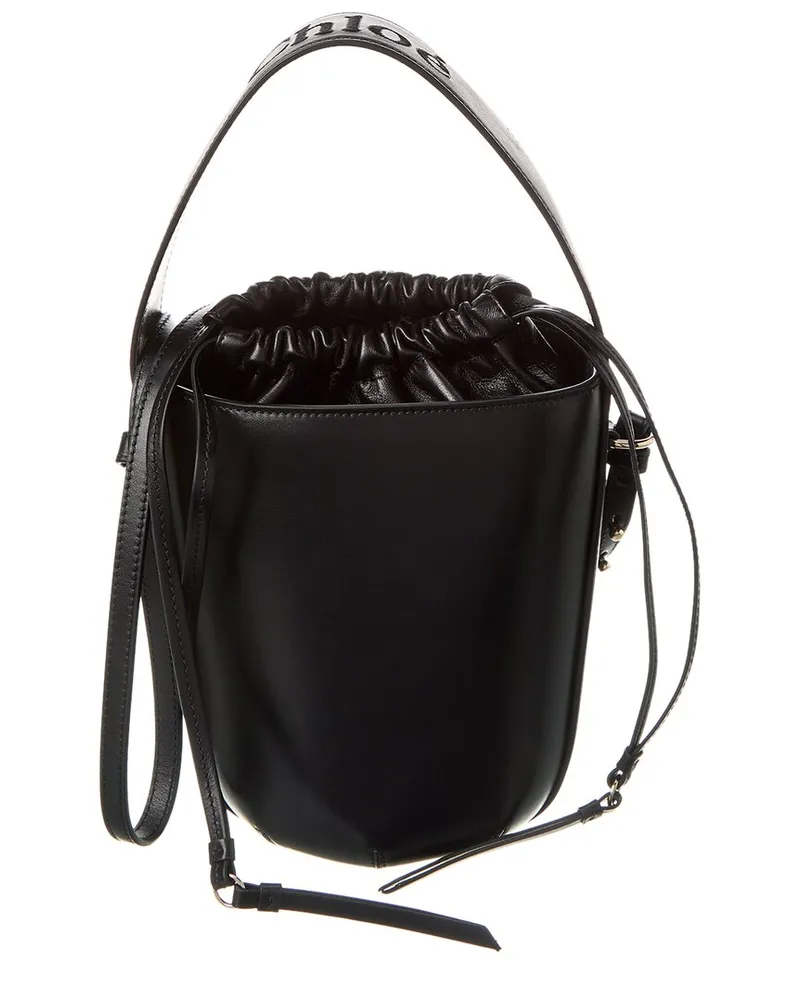 Chloé Sense Leather Bucket Bag Black