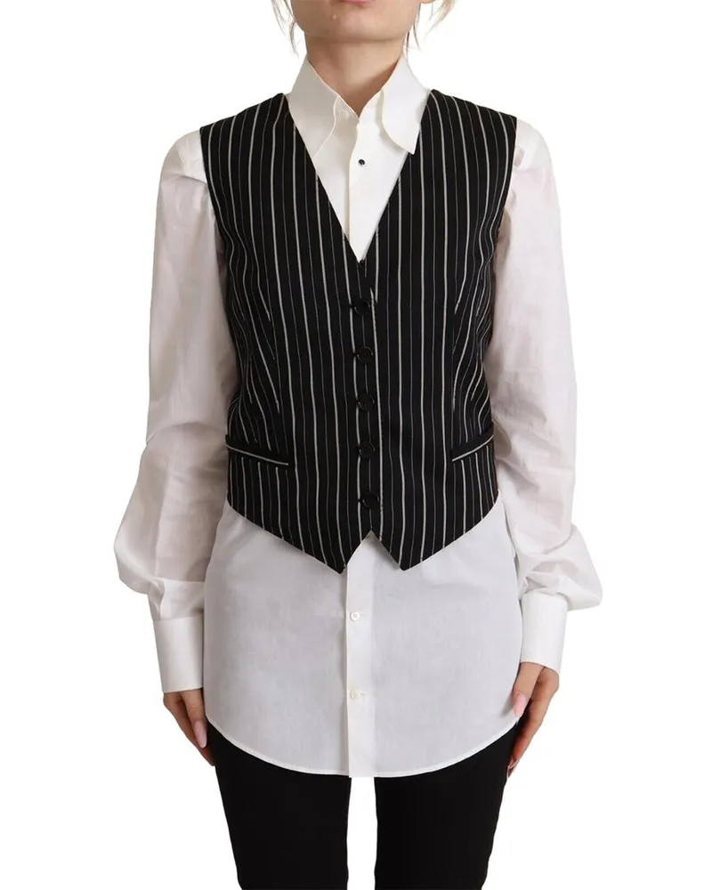 Dolce & Gabbana Wool-Blend Top Black