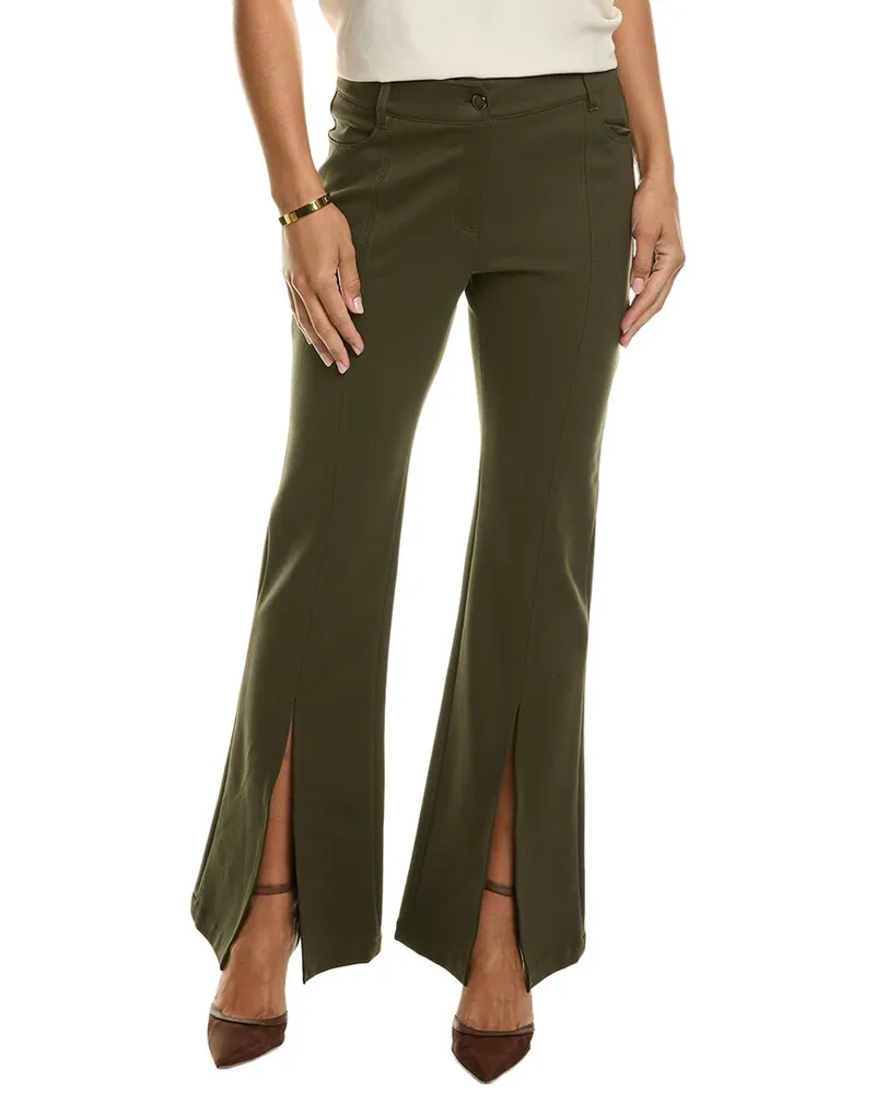 Elie Tahari Slit Front Pant Green