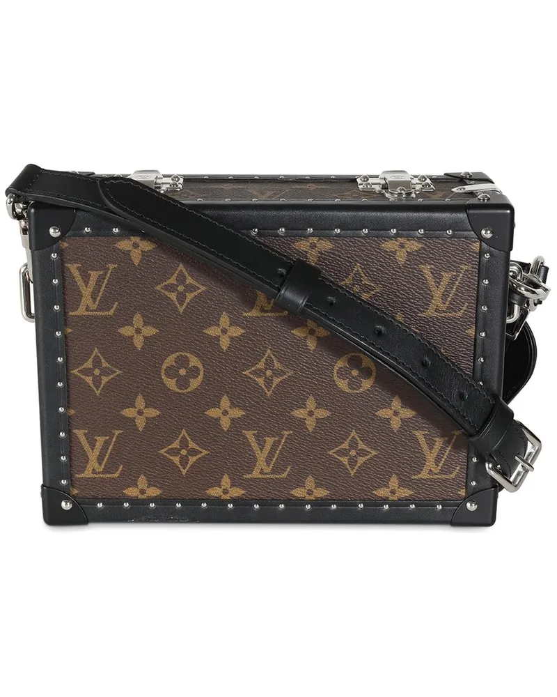 Louis Vuitton Brown Coated Canvas Clutch Box (Authentic Pre-Loved Nocolor