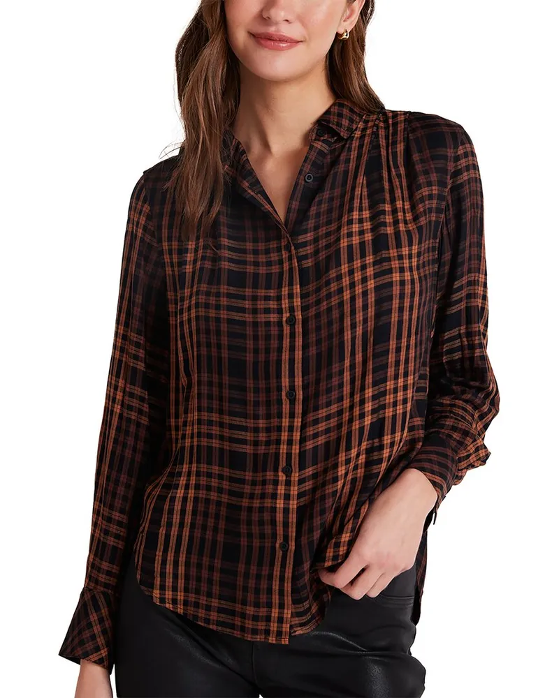 Bella Dahl Pleated Button Down Shirt Nocolor