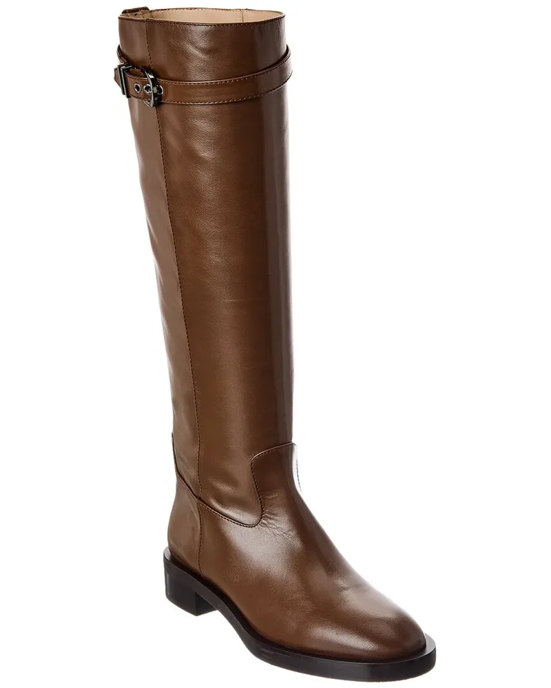 Stuart Weitzman Maverick Leather Knee-High Boot Brown