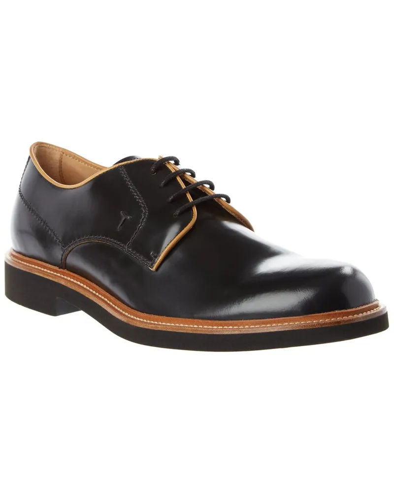 TOD'S TODs Smooth Leather Oxford Black