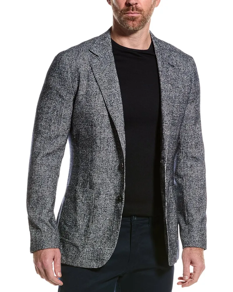 Reiss Lindhurst Wool-Blend Blazer Blue