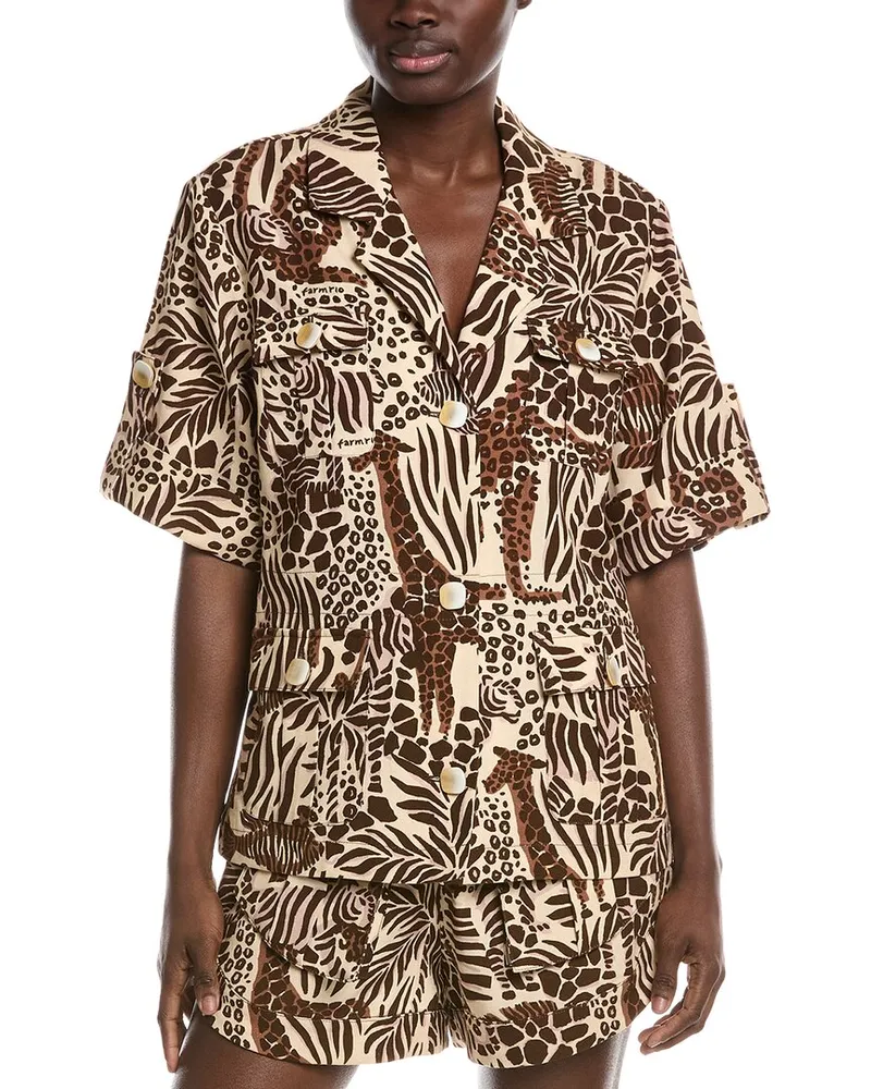 FARM Rio Safari Sand Shirt Brown
