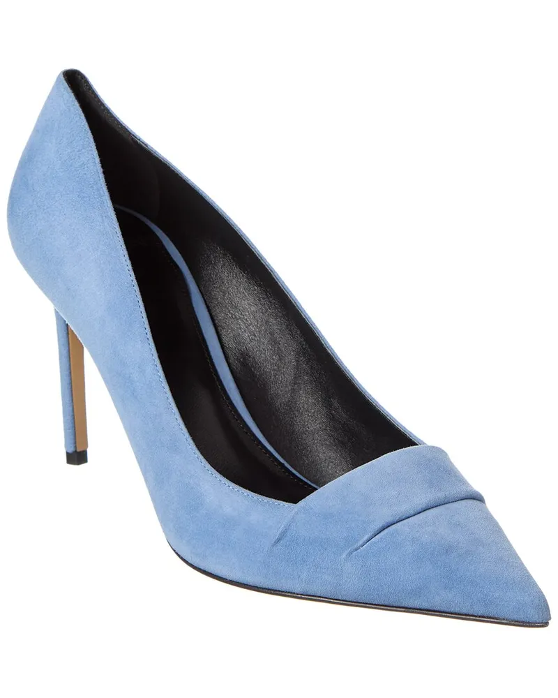 Alexandre Birman Ally 85 Thin Suede Pump Blue