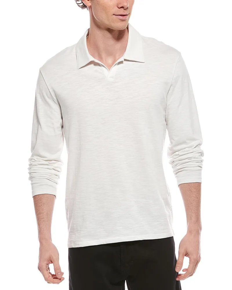 Vince Johnny Collar Shirt White