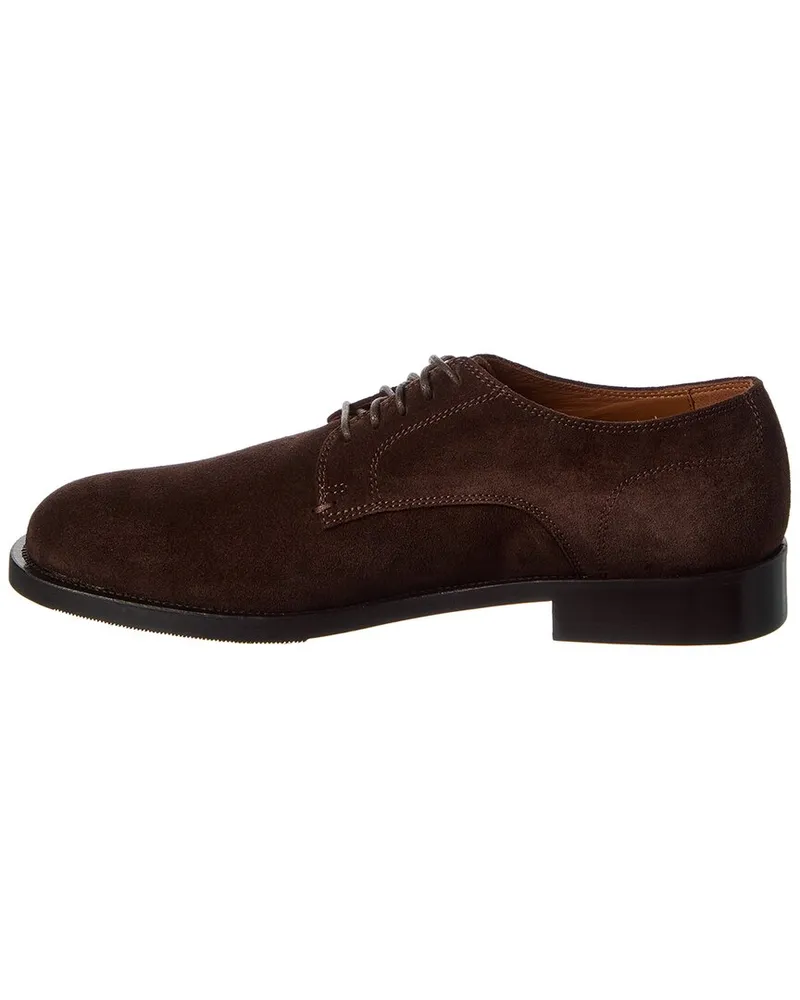 Aquatalia Arturo Suede Oxford Brown