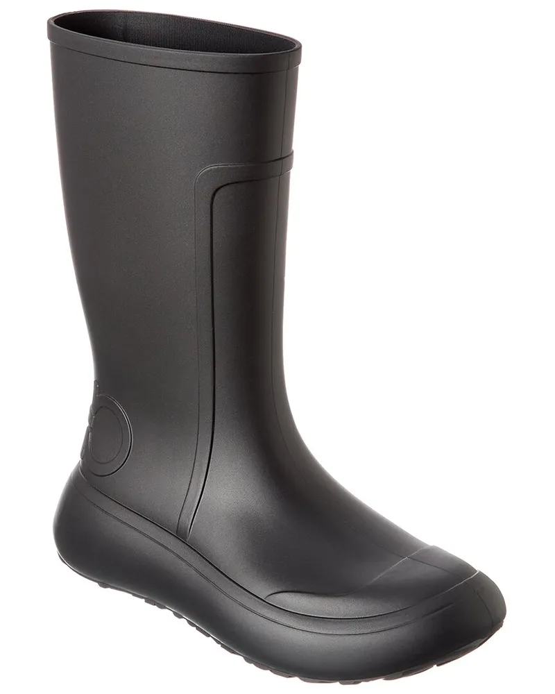 Ferragamo Rubber Rain Boot Black