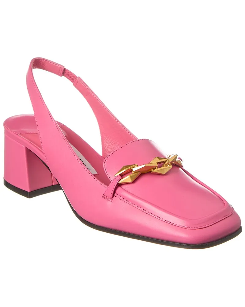 Jimmy Choo Diamond Tilda 45 Leather Slingback Pump Pink
