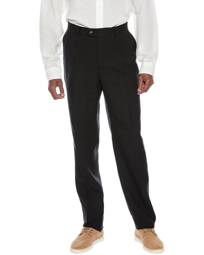 Brunello Cucinelli Linen & Wool-Blend Pant Nocolor