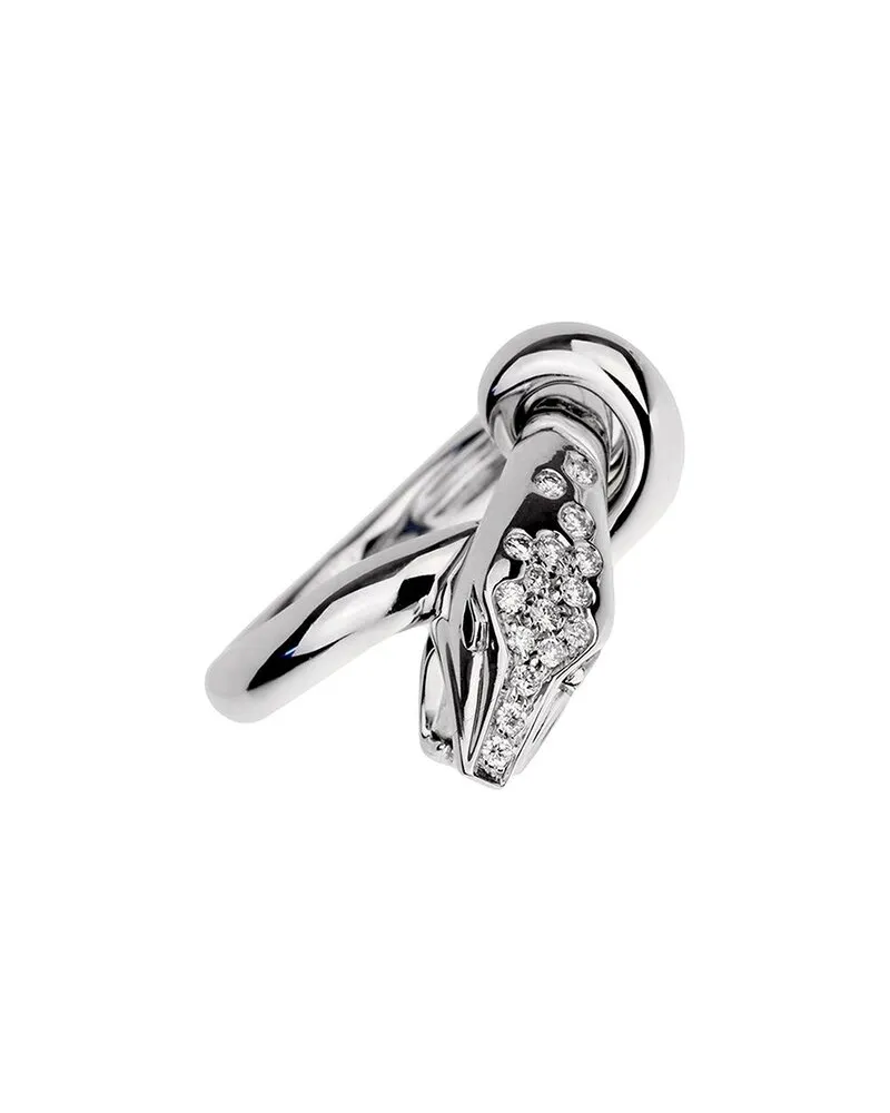 Boucheron 18K 0.30 ct. tw. Diamond Kaa Snake Ring (Authentic Pre-Loved Nocolor