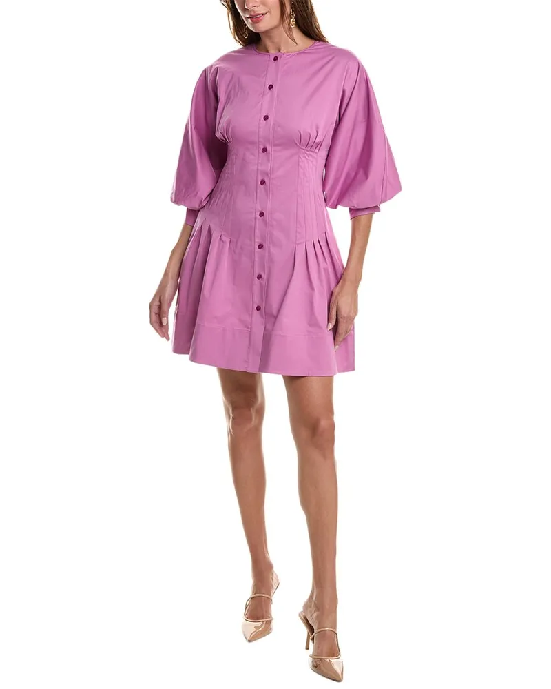 Oscar de la Renta Mini Dress Purple