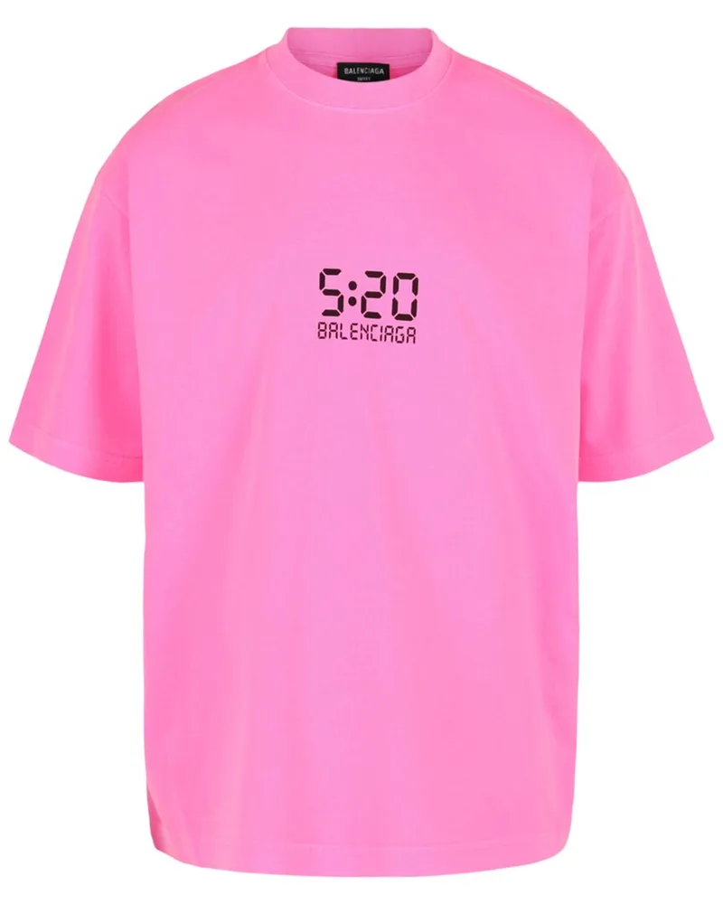 Balenciaga 5:20 Graphic T-Shirt Pink