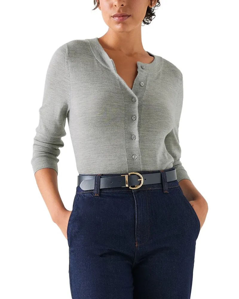 L.K.Bennett  Connie Wool Cardigan Nocolor