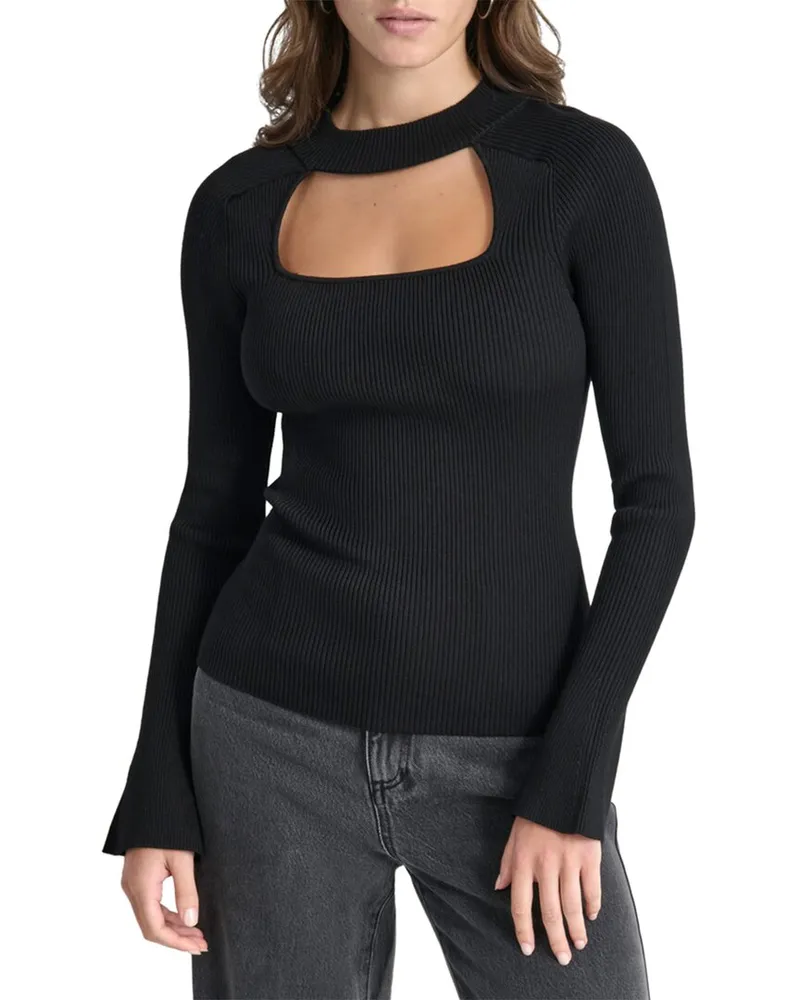 DKNY Cutout Sweater Black