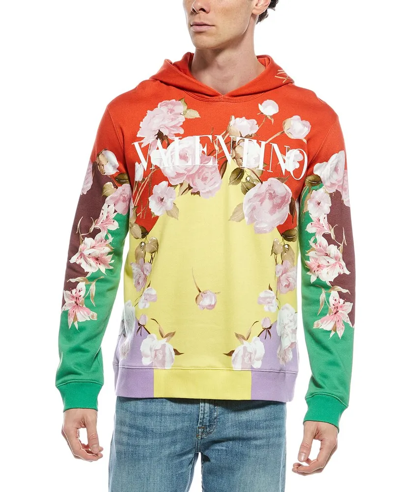 Valentino Garavani Jersey Felpa Hoodie Orange