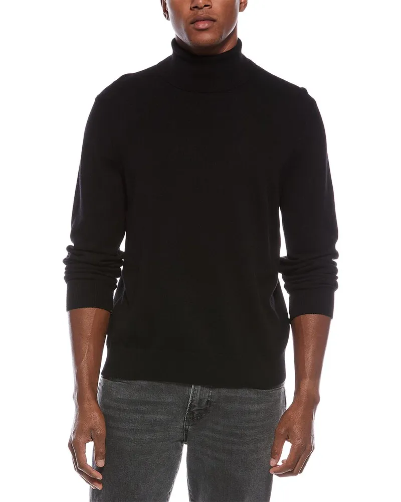 Theory Hilles Cashmere Turtleneck Sweater Black
