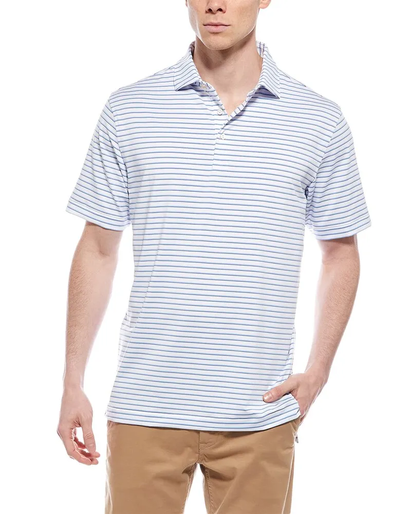 Peter Millar Dunnes Performance Jersey Polo White